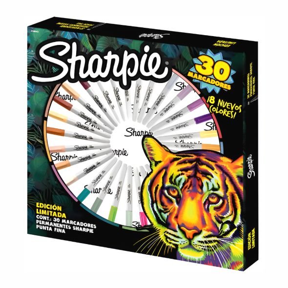 Marcadores Sharpie Ruleta Tierra Tigre X 30 Colores