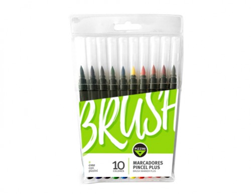 Marcadores Punta Pincel PLUS Pizzini