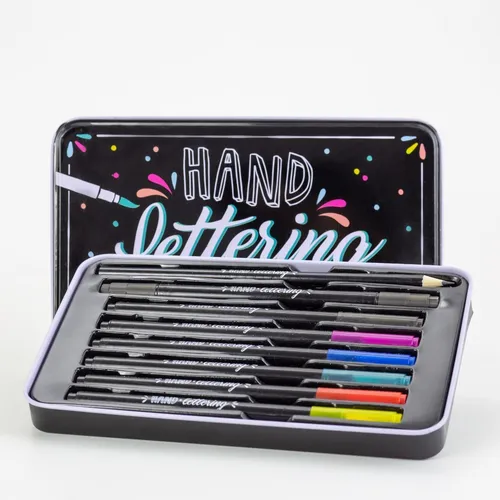 Marcadores Hand Lettering Set Lata X 8 Unid. Nuwa 265 - 001