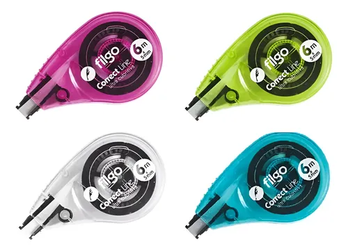 CINTA CORRECTORA 5MM X 6MTS  FILGO x unidad