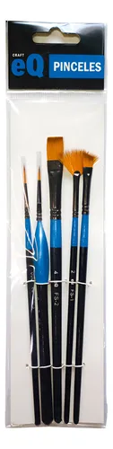SET PINCELES VARIEDAD CERDA SINTETICA MIXTA X5 EQ