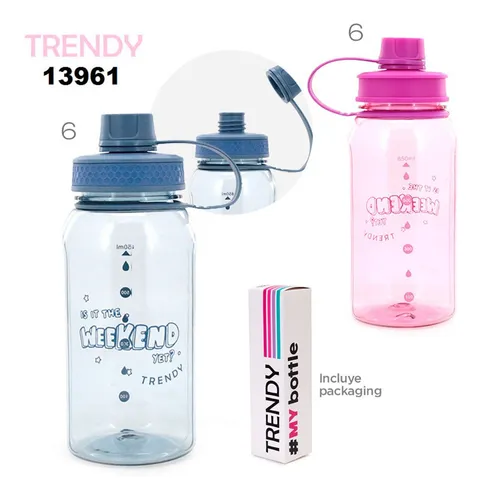 BOTELLA DE AGUA DEPORTIVA 850 ML – TRENDY