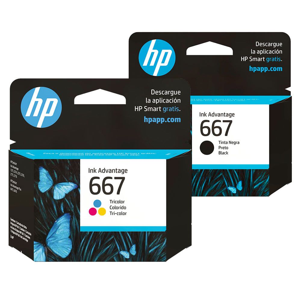 Cartuchos de Tinta HP 667 Color 2ml