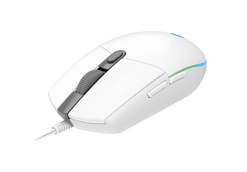 Mouse optico -8000dpi -6 botones -iluminacion led -gamer -white -Logitech G203 Gaming Lightsync (910-005794)