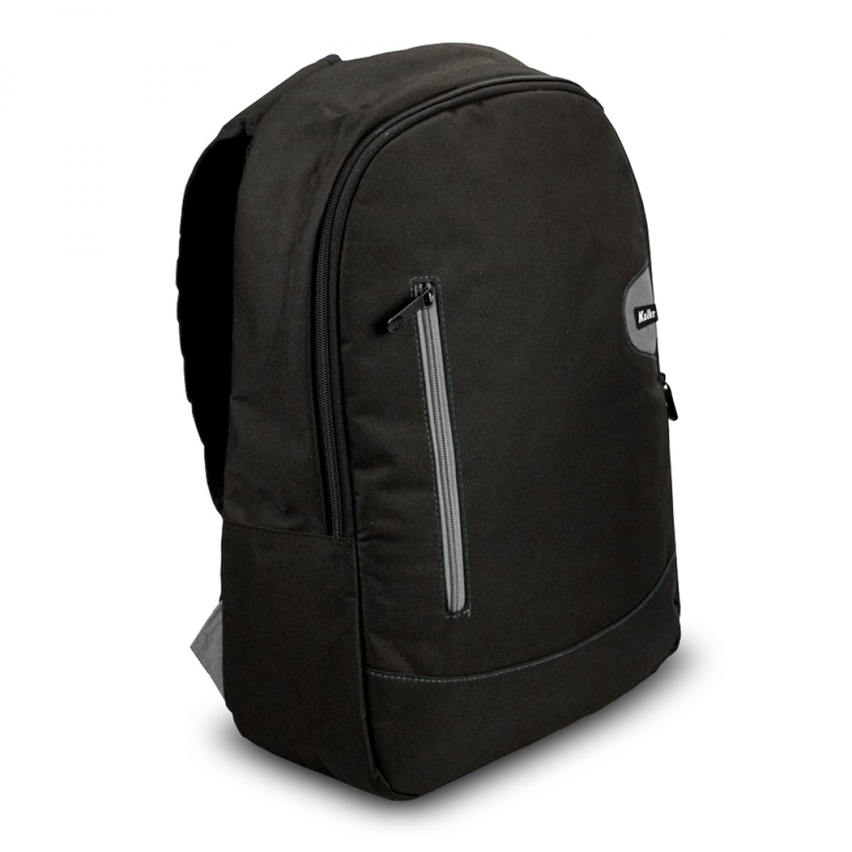 Mochila p/notebook hasta 15.6″ -600D polyester -black/silver -Kolke (KAM-102 517431)