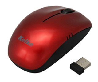 Mouse optico -wireless -1200dpi -receptor usb -red -Kolke (KEM-365 626307)