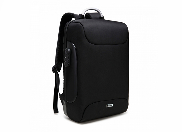 Mochila -multifuncion -impermeable waterproof -bolsillos c/doble cierre -black/light gray -Kolke Essential (KVM-655 6305