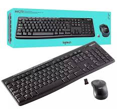 Teclado español + mouse -wireless -receptor unifying usb -black -Logitech Desktop MK270