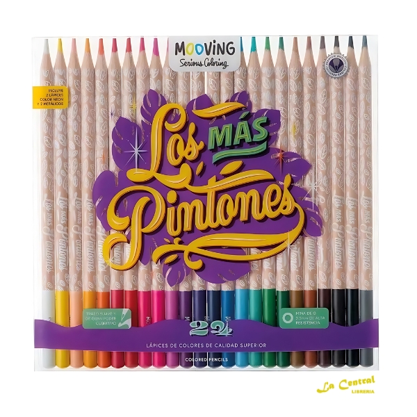 Coloring- Lapices de colores x24 MOOVING *63011024*